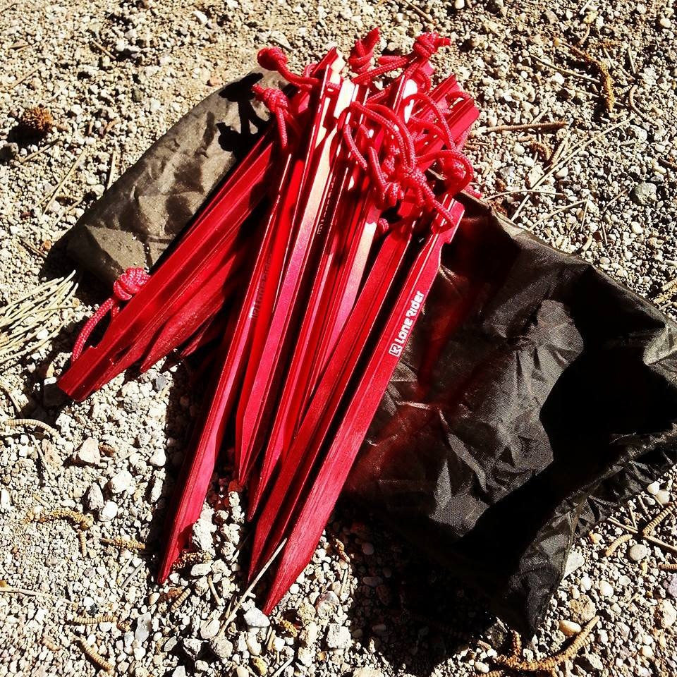 Aluminum Pegs - Lone Rider - Motorcycle Tent and Camping Expert