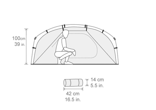 Spacious two person tent