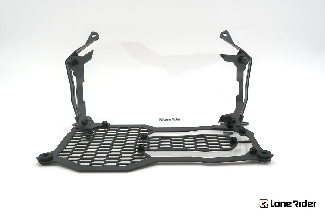 BMW R 1200 GS Headlight Guard metal and acrylic