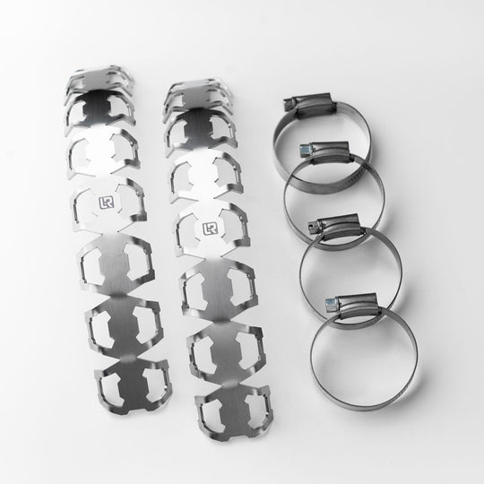 Exhaust Manifold Protection with all parts that will protect the motorcycle 