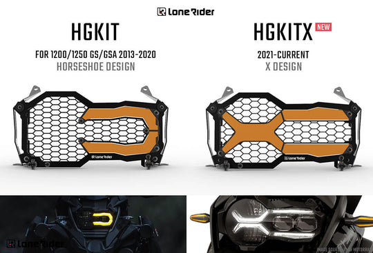 Headlight Guard Kit BMW R1200/1250 GS / ADVENTURE LC (Liquid Cooled) - [Patent Pending]