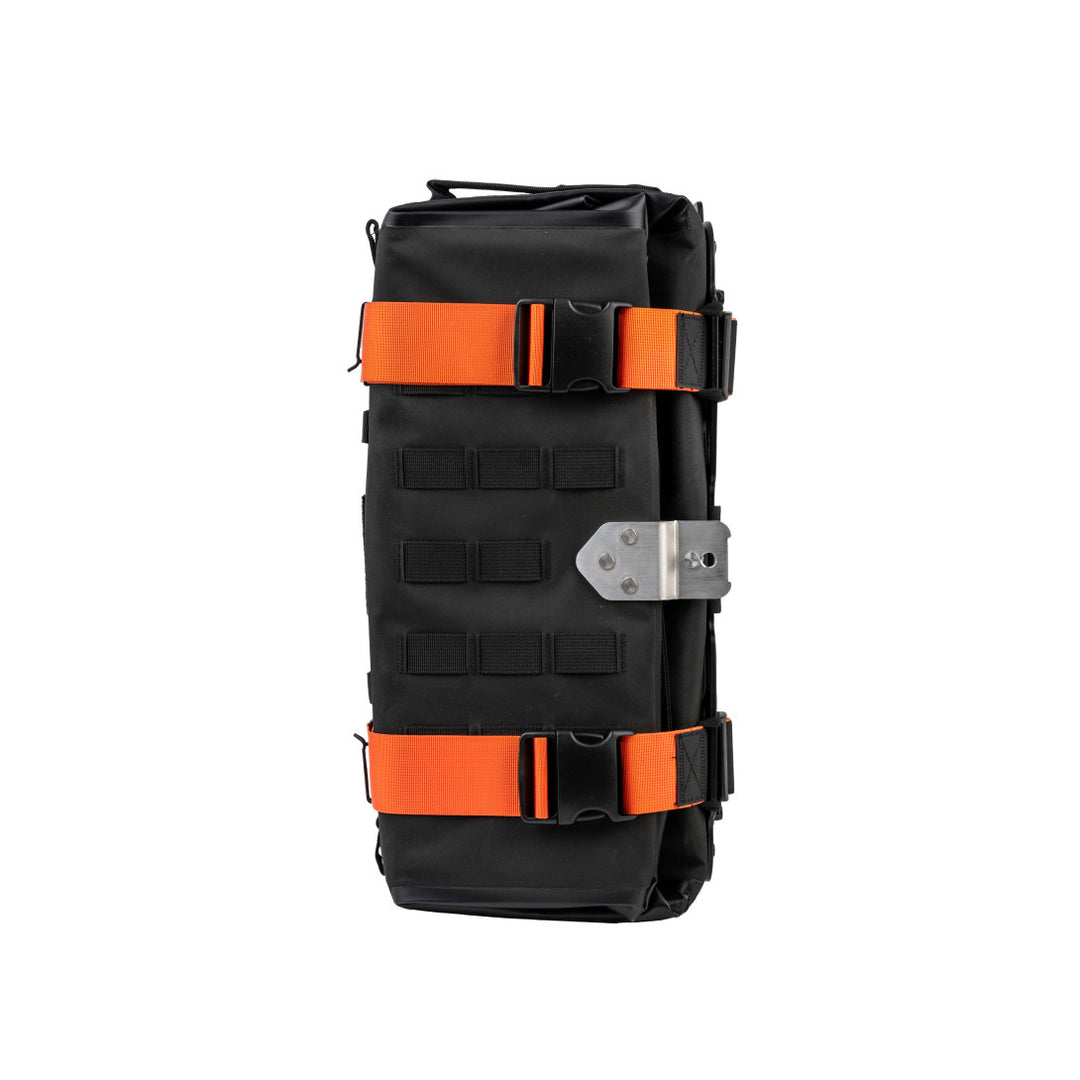 MotoBags orange color straps - top